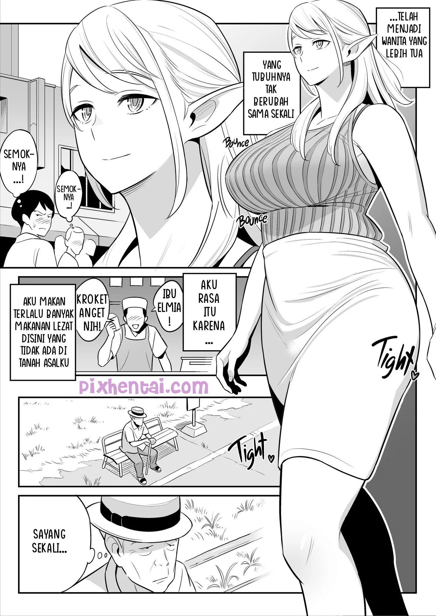 Komik hentai xxx manga sex bokep Oba Wa Elf Un Juunen Gobusata Houman Body No Bouhatsu 7